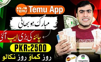 Temu 1 Link = Rs250 Earning App - Temu App Affiliate Marketing Program