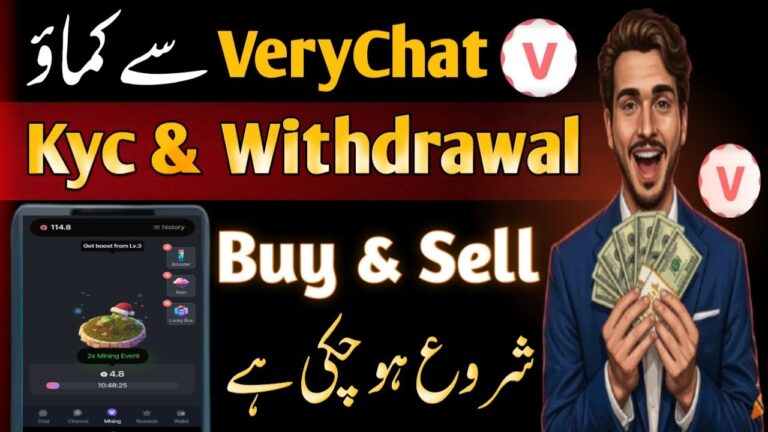 Very Chat Online Earning App: Fast Affiliate Marketing Program, Mining App Project & Selling Very Chat Tokens on Binance
