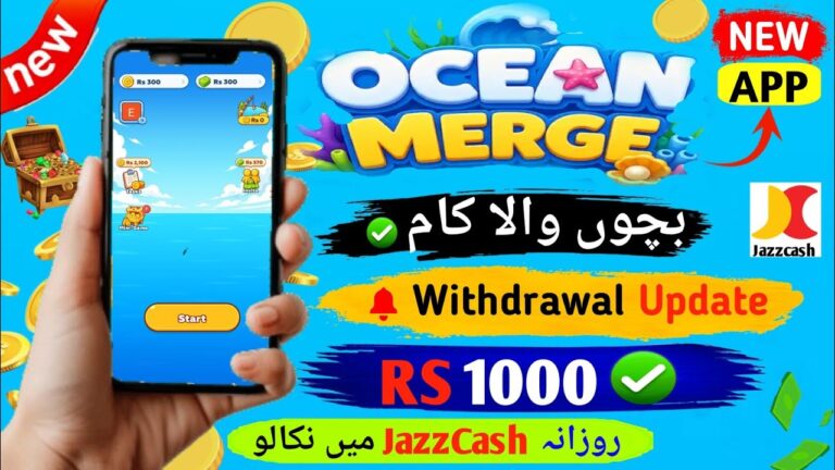Occen Merge Earning App Withdrawal Easypaisa JazzCash – High Affiliate Marketing Program